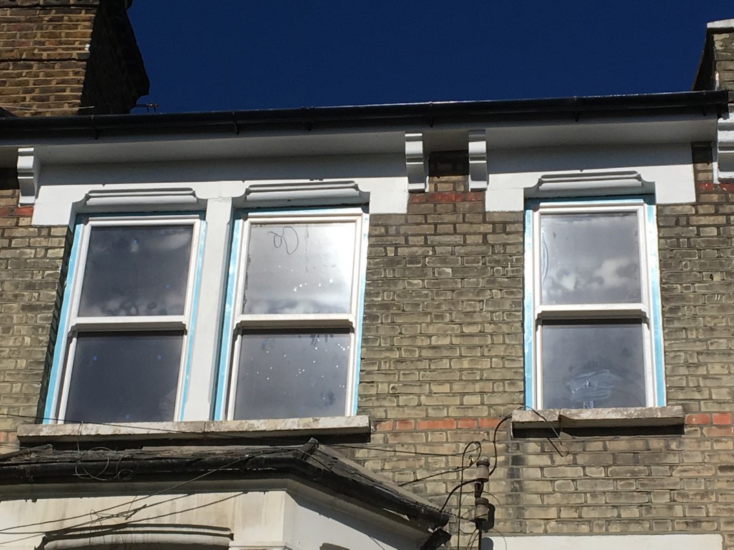 New uPVC sash windows fitted on Victorian terrace in Bermondsey