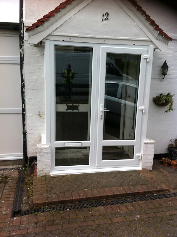 uPVC French doors fitted as front entrance in Bermondsey